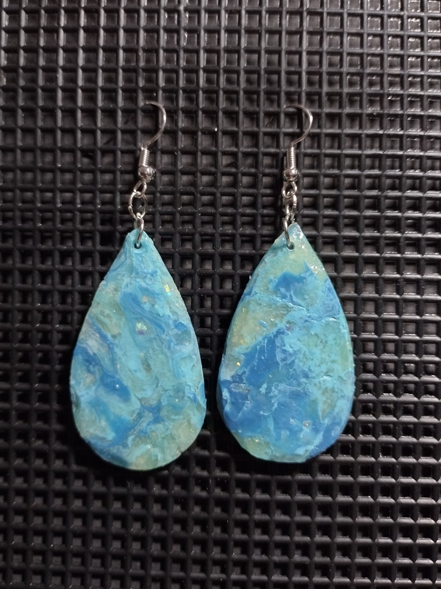 Oceana Blue Large Teardrop Earrings