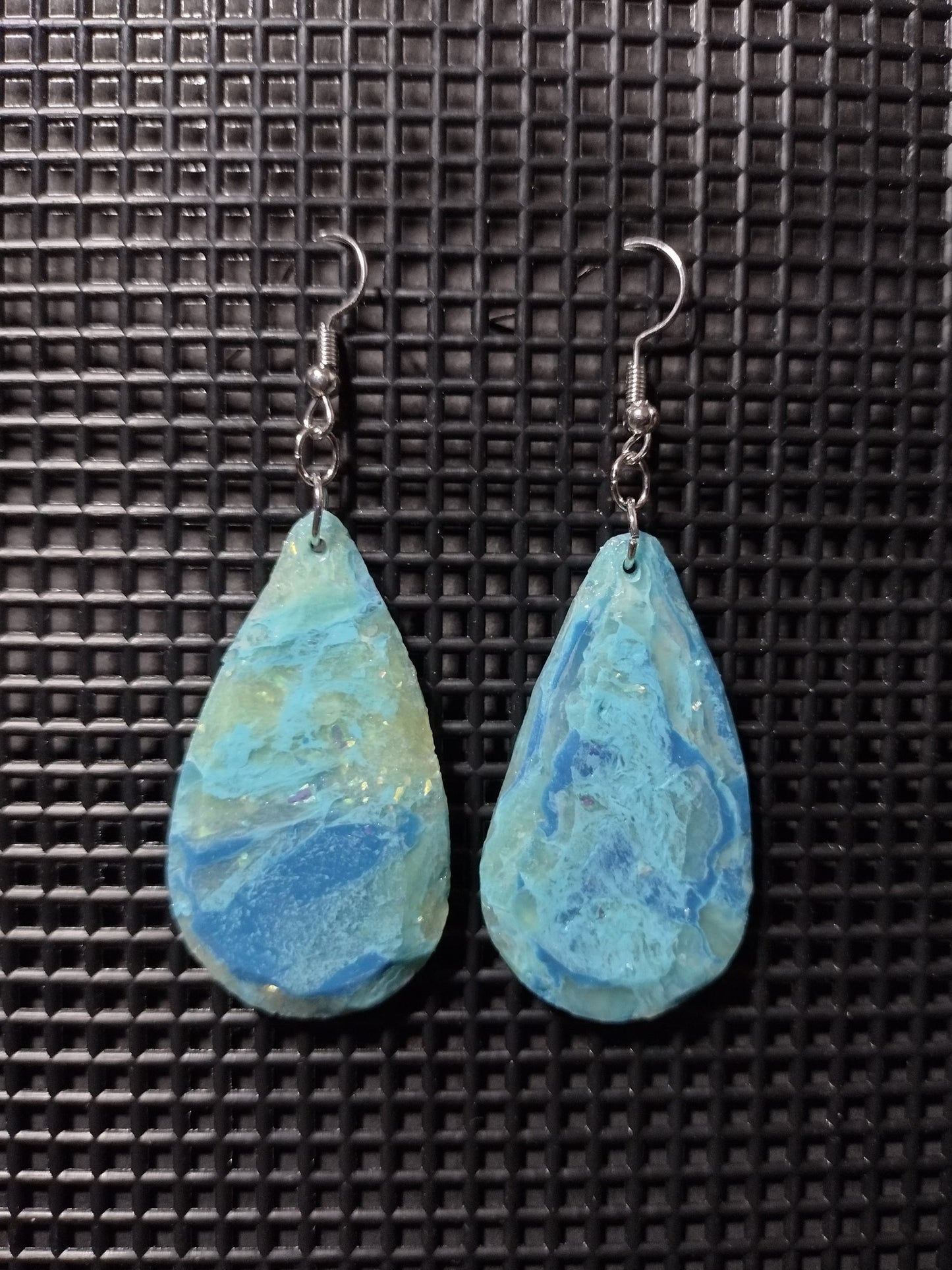 Oceana Blue Large Teardrop Earrings