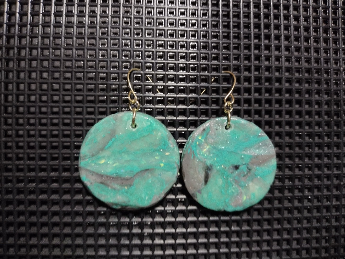 Round Turquoise Earrings