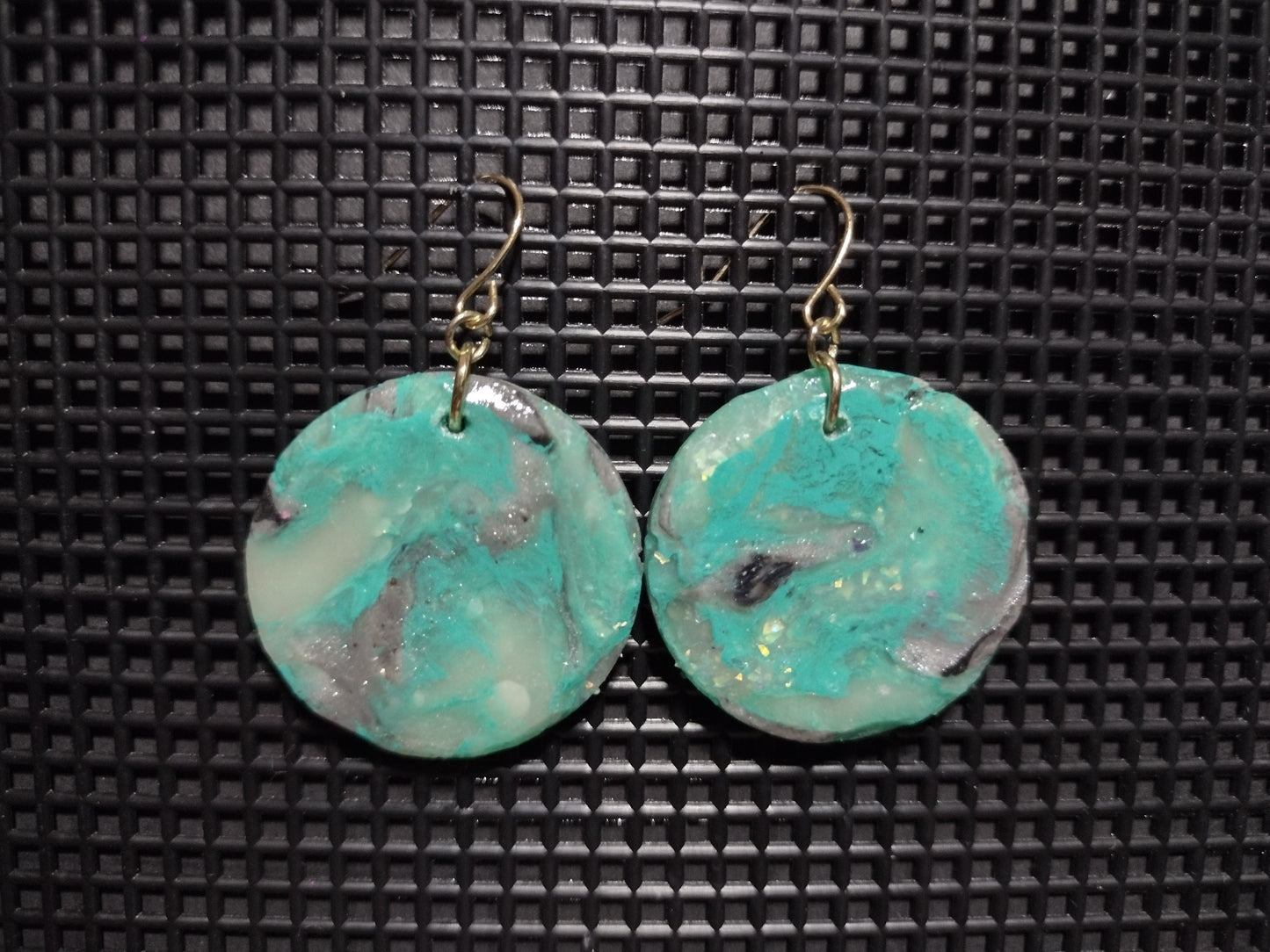 Round Turquoise Earrings