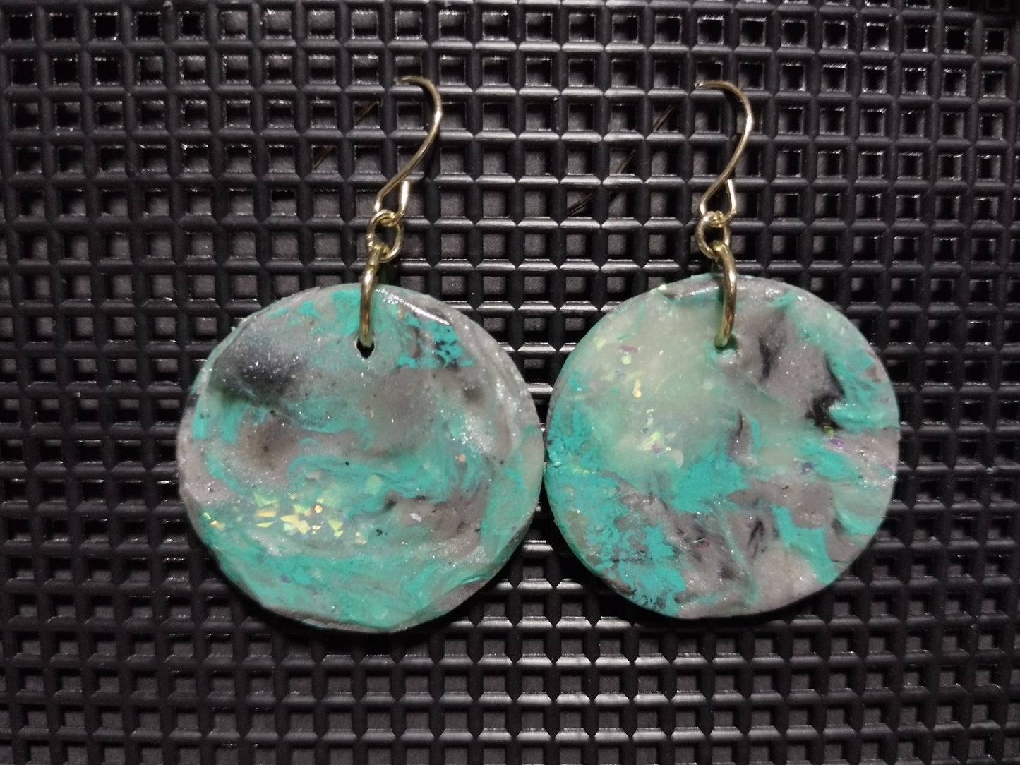 Round Turquoise Earrings