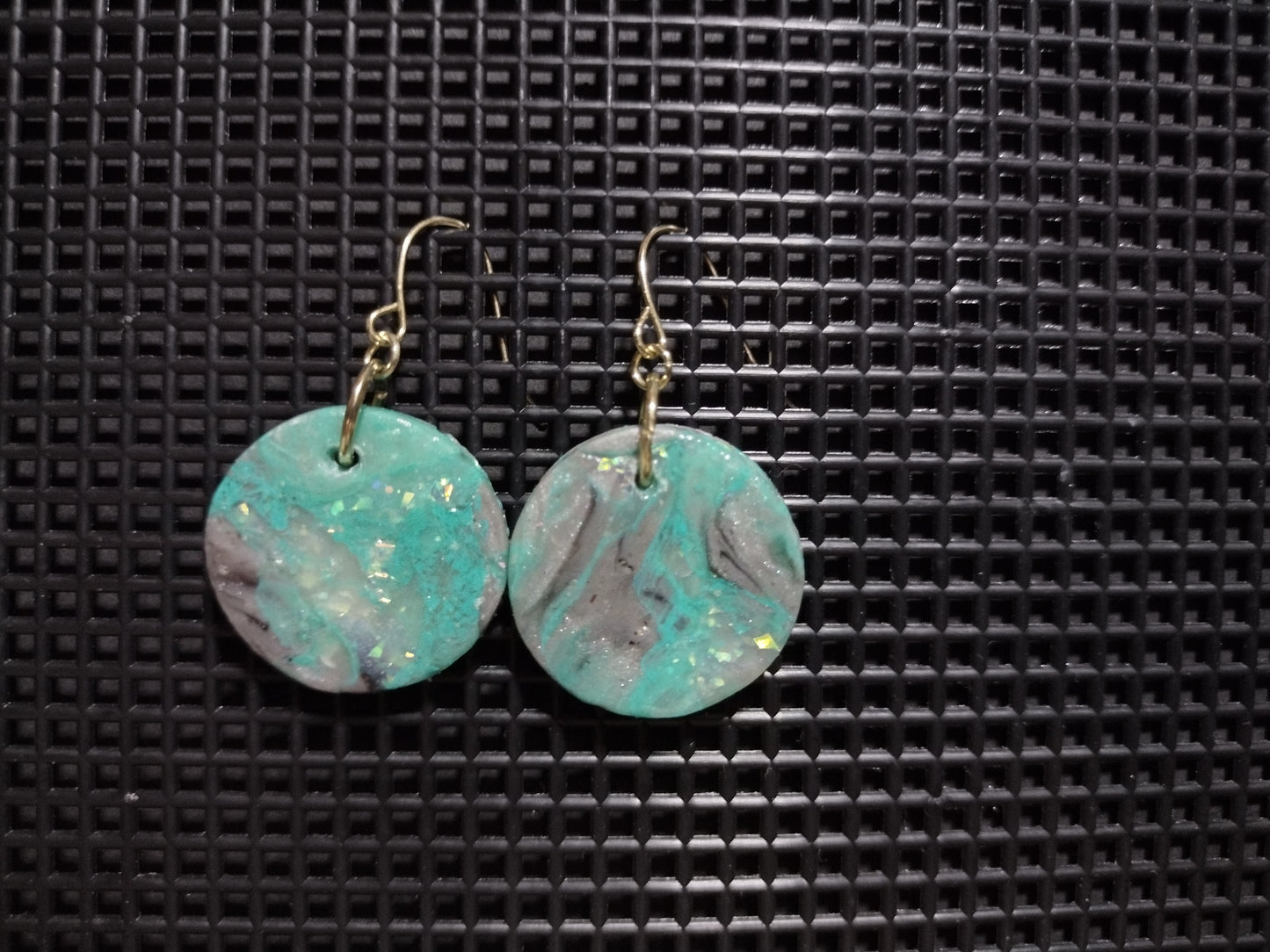 Round Turquoise Earrings